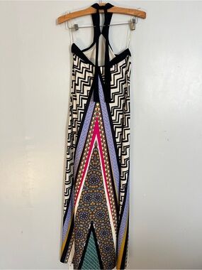 JFW dress Multi-Print Halter Maxi Dress
